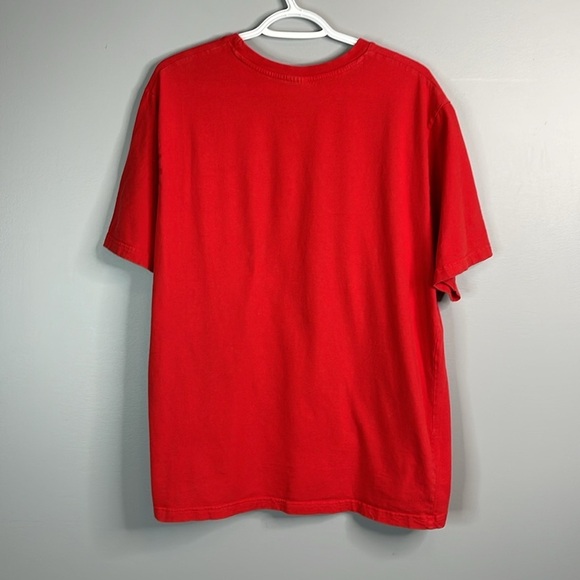 Coca Cola Men's Graphic Logo T-Shirt Red Crewneck Short Sleeve Cotton Size L - Picture 7 of 11